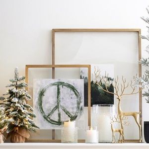 Pottery Barn Brass Sculpted Reindeer-small